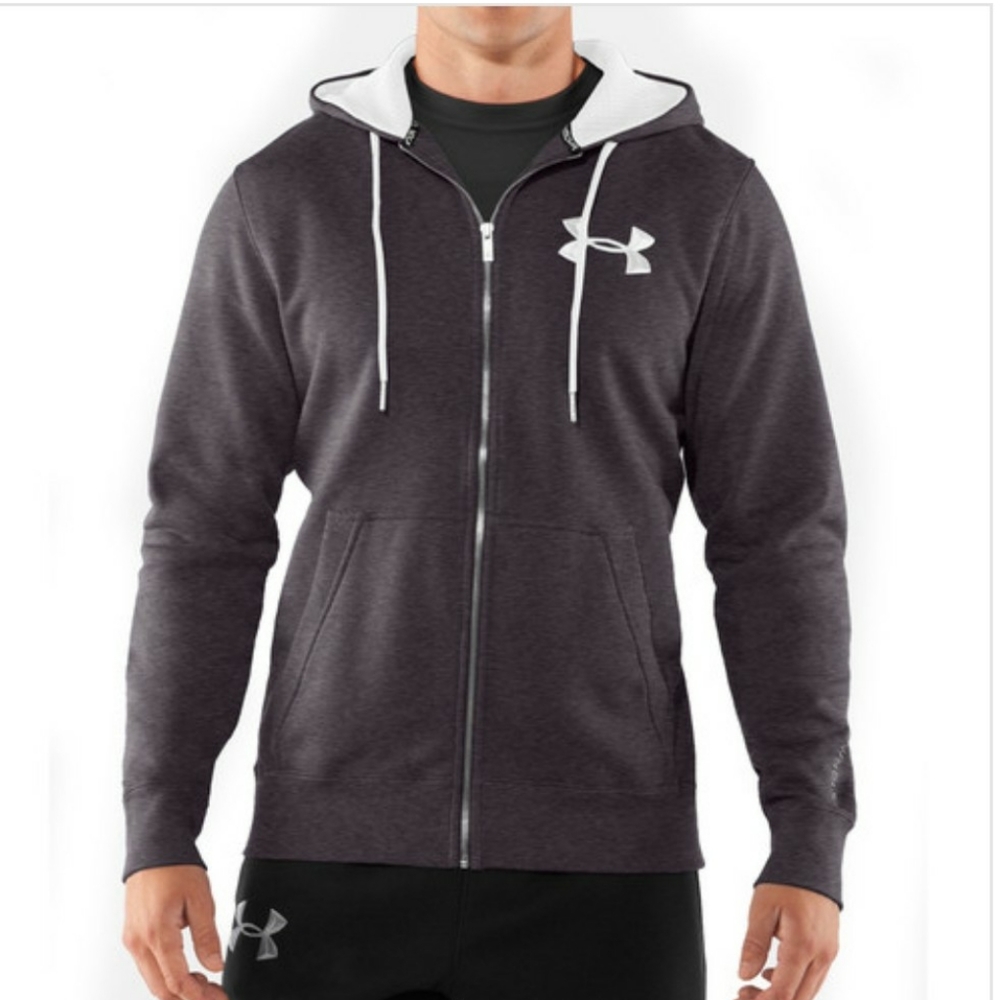 NWT UA Charged Cotton Zip Hoodie Size L